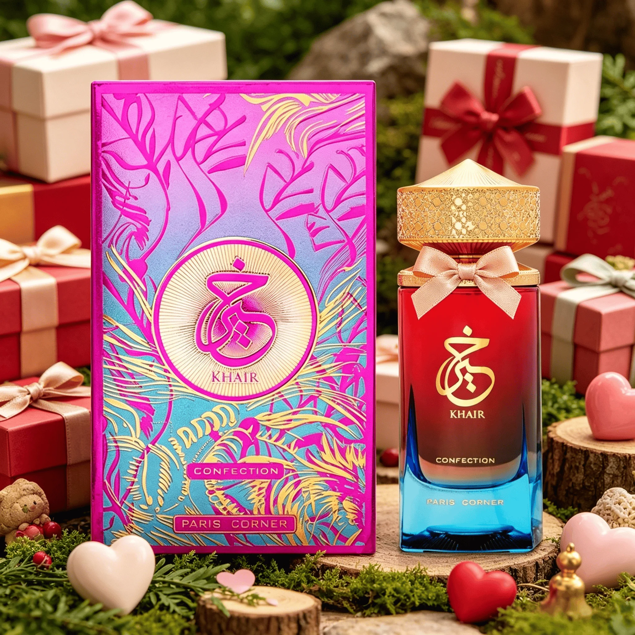 2026 Modetrend Paris Corner Khair Confection EDP 3,4 Fl Oz, Unisex-Parfüm für den Alltag, Birne Jasmin Schlagsahne Vanille Aroma