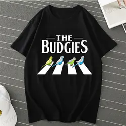 Funny Budgie Parakeet Bird Budgerigar Owner T Shirts Streetwear Short Sleeve Birthday Gifts Summer Fashion T-shirt Mens Clothing