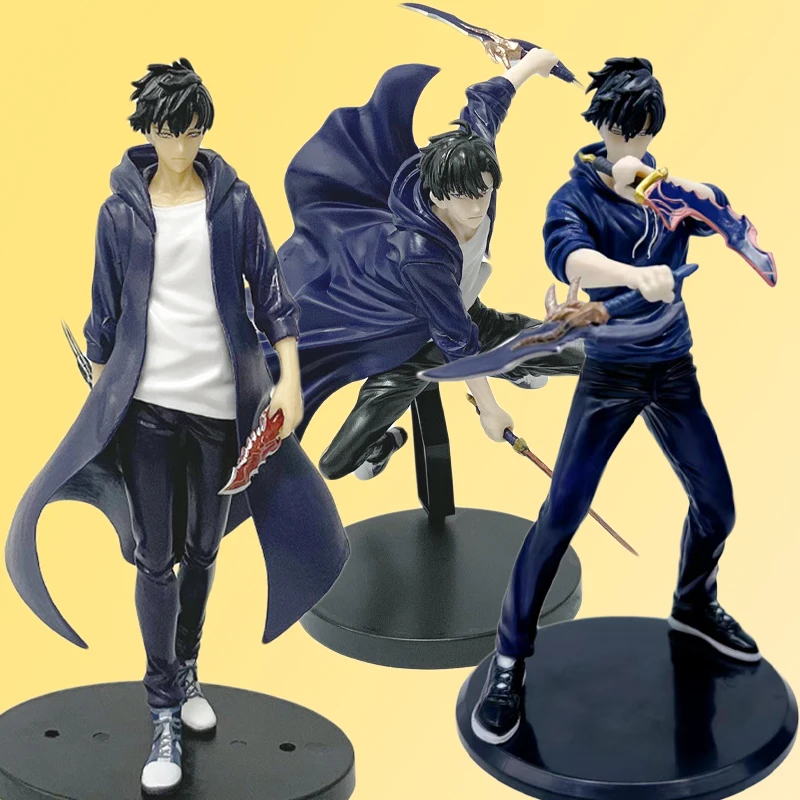 3 Stück Solo Leveling Shadow King Figur Sung Jinwoo Cheng Xiaoyu Handheld Modell Desktop Ornament Anime Sammlung Modell Geschenk