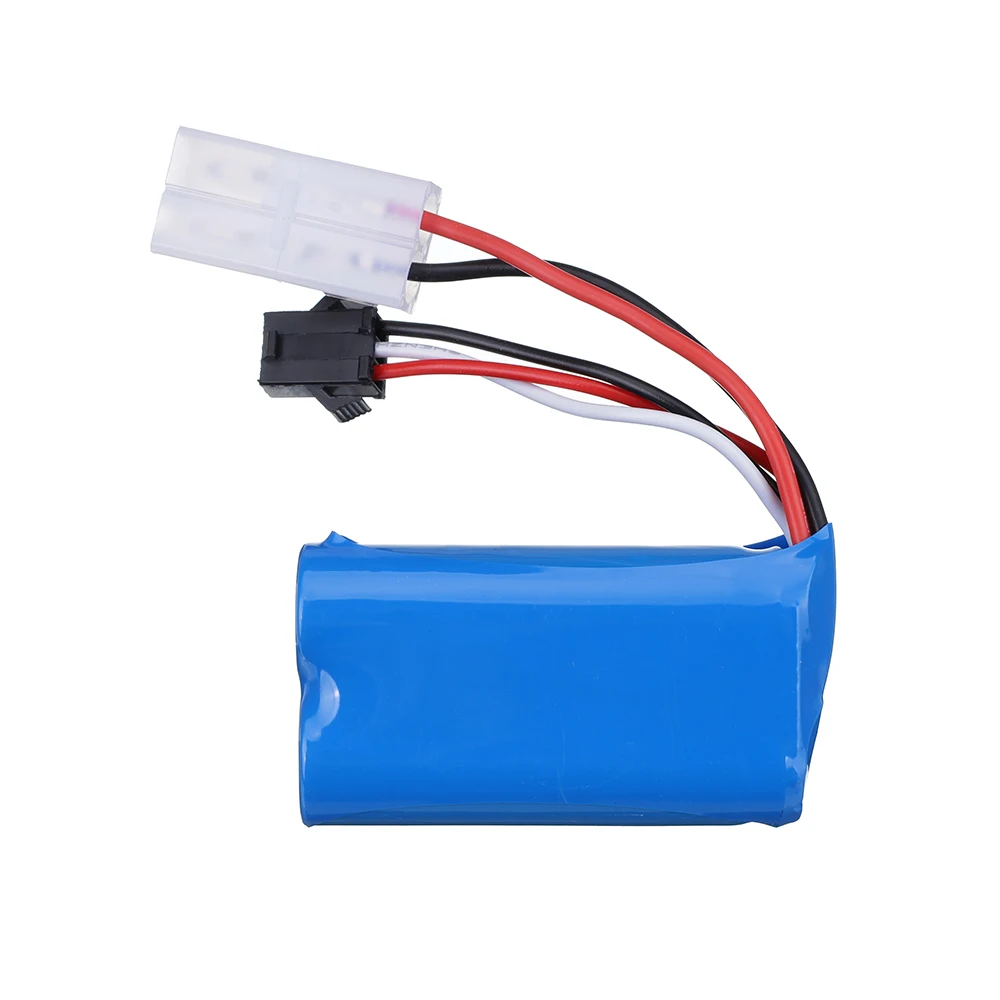 Akumulator litowo-jonowy 6,4 V 500 mAh z ładowarką USB do zabawek RC Wltoys 18401 18402 Samochody Łodzie Części zamienne Akumulator 6,4 V 14500 1