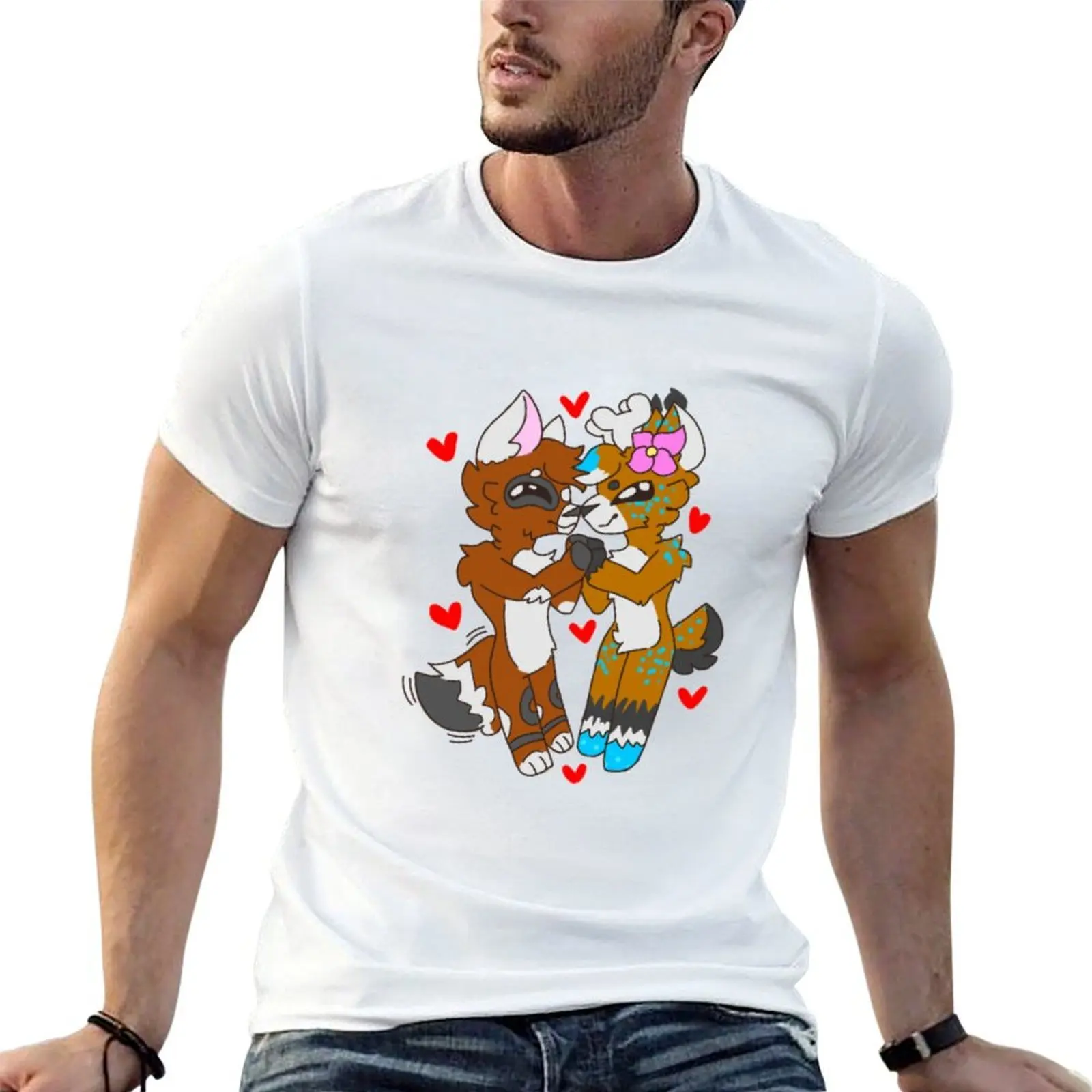 Dex and timber T-Shirt t shirt man cotton man t shirts for men casual man t shirt heavy cotton T-shirt
