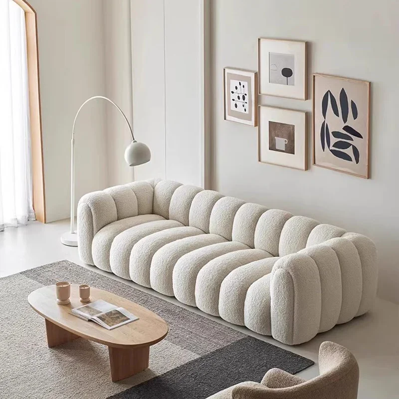 

French Minimalist Living Room Sofas White Nordic Luxury Modern Living Room Sofas Designer Floor Woonkamer Banken Furniture