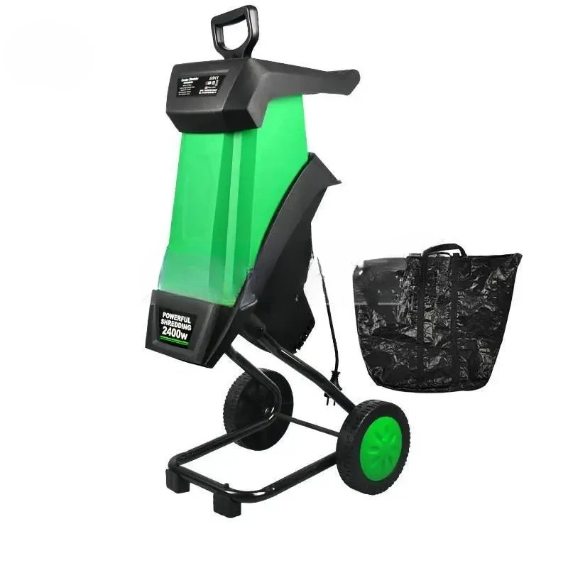 Electric Branch Shredder 2800W/24000W Garden Electric Pulverizer High Power Breaking Machine Tree Leaf Wood 10m