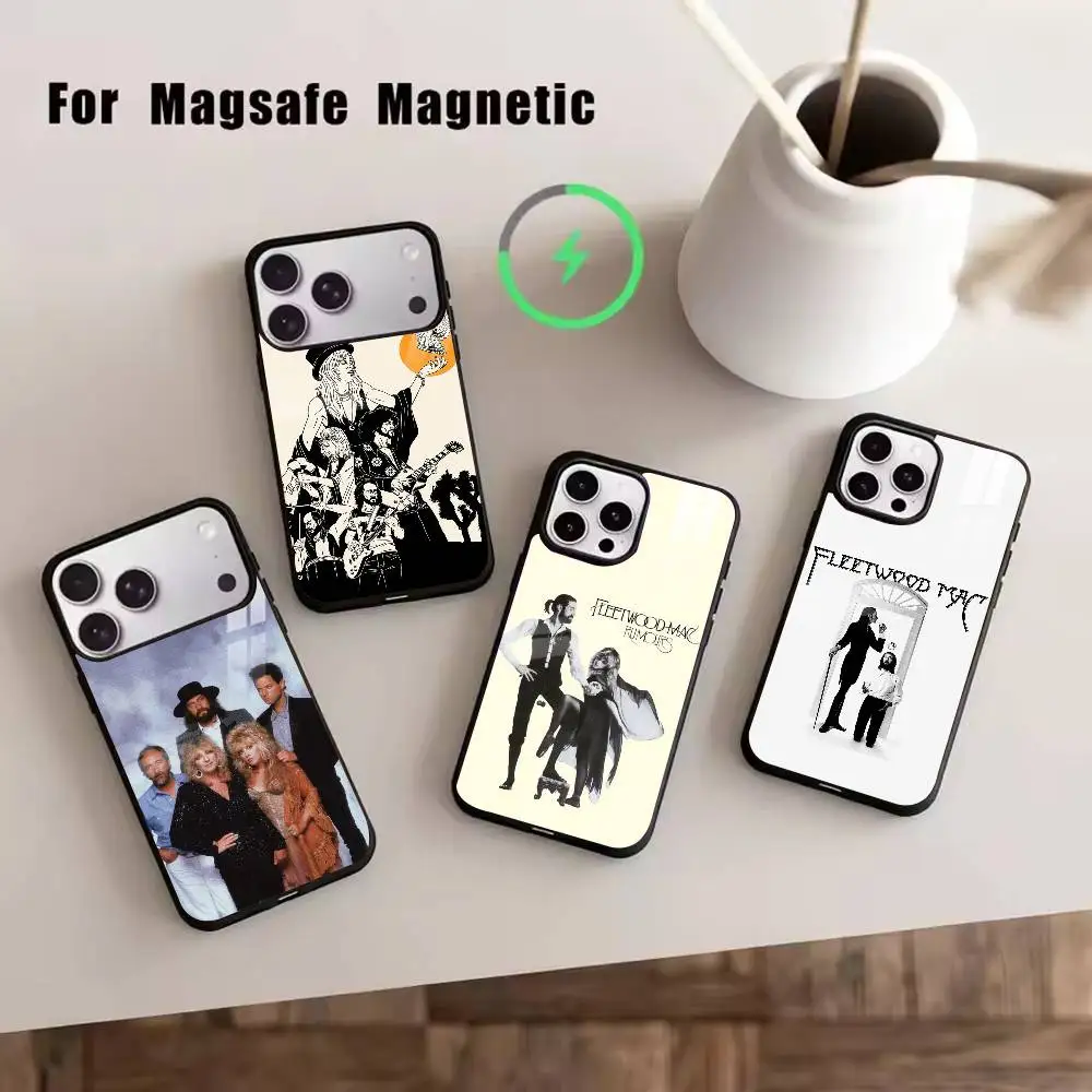 

Band F-Fleetwood M-Mac Phone Case For iPhone17,16,15,14,13,12,11 Plus,Pro Magnetic For Magsafe Wireless Charging
