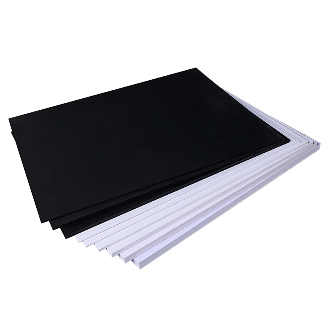 PVC Foam Board Thickness 1mm/2mm/3mm/4mm/5mm-18mm Black/White Plastic Model Sheet Material for DIY Model Part Accessories