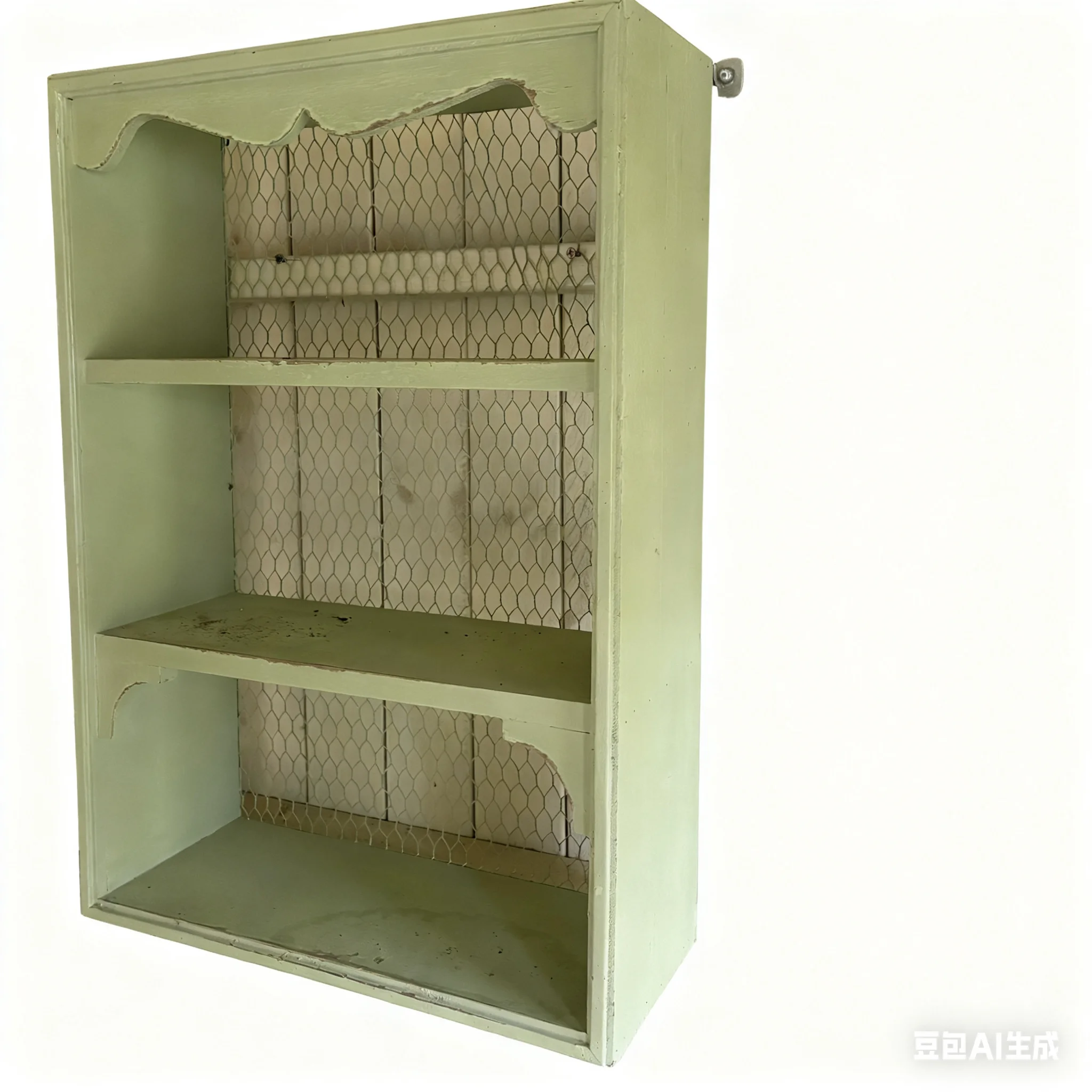 

Solid wood wall hanging three-layer hanging cabinet shelf gardening cup holder decorative storage retro and old cabinet
