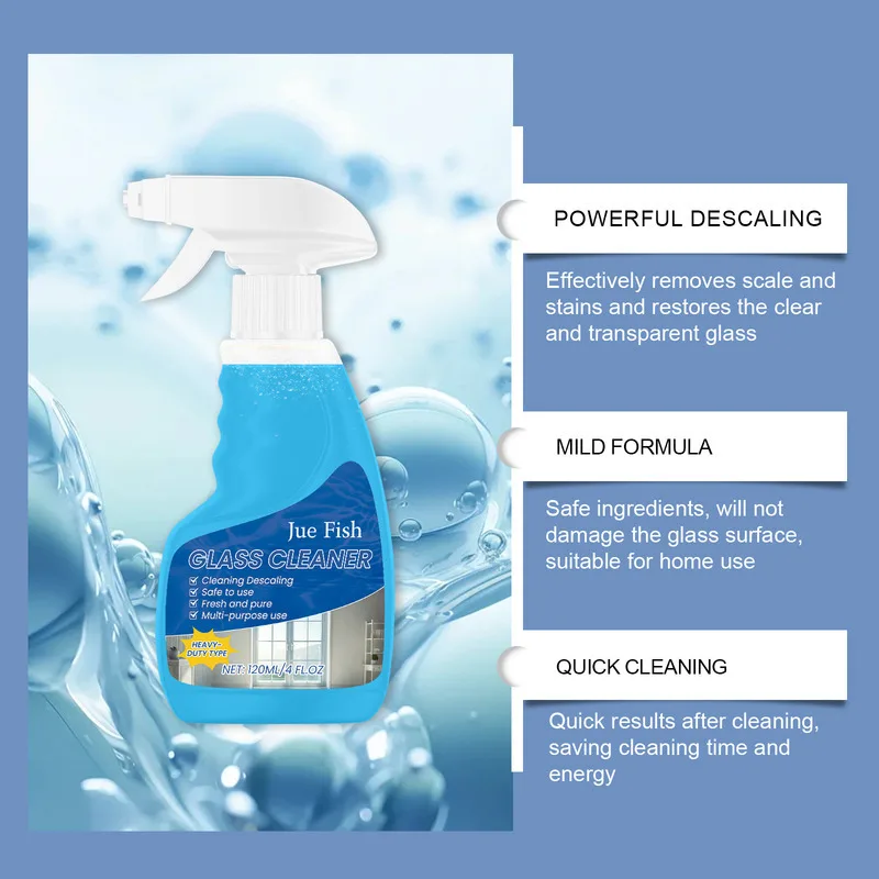 Household Glass Cleaner  Streak Free Shine For Mirrors  Windows Glass Cleaner for Home Solution for Screens