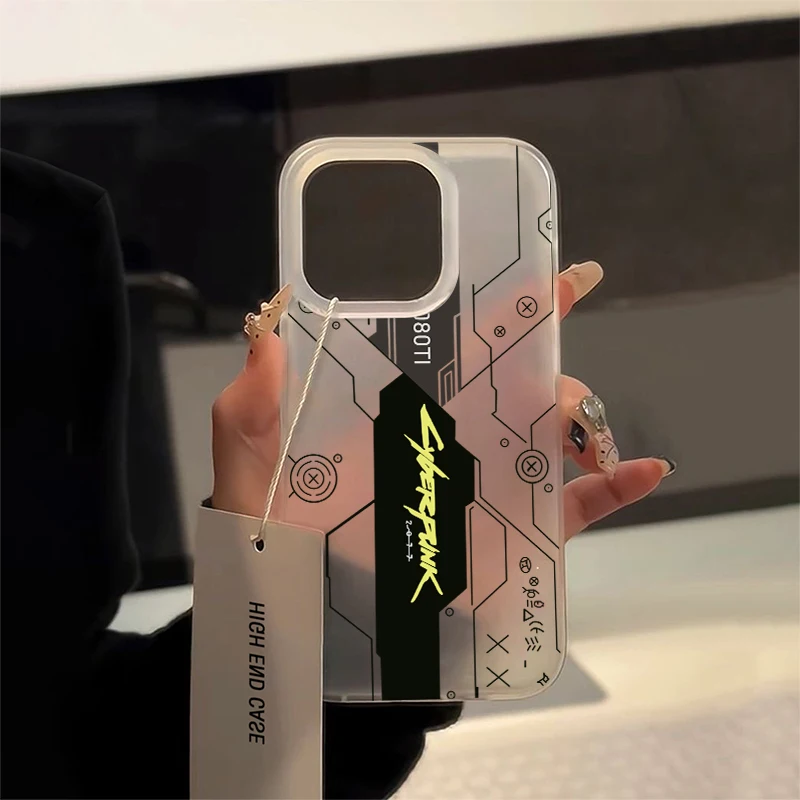 Fashion Future Cyberpunk Phone Case For IPhone 16 Promax 15 14 13 12 11 Pro Xr Xs Max 7 8 Plus SE20 Shockproof High End Cover