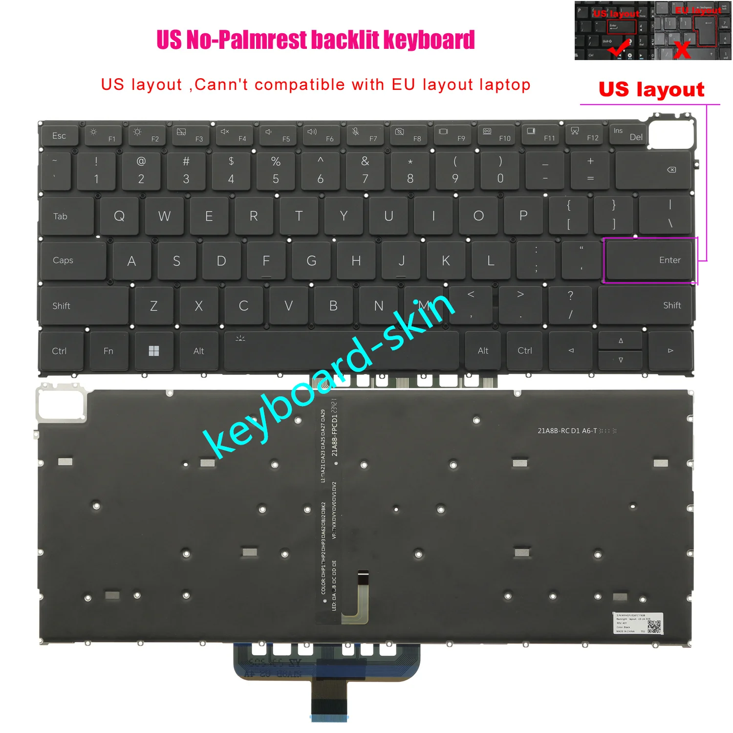 New Us Backlit Keyb… - image