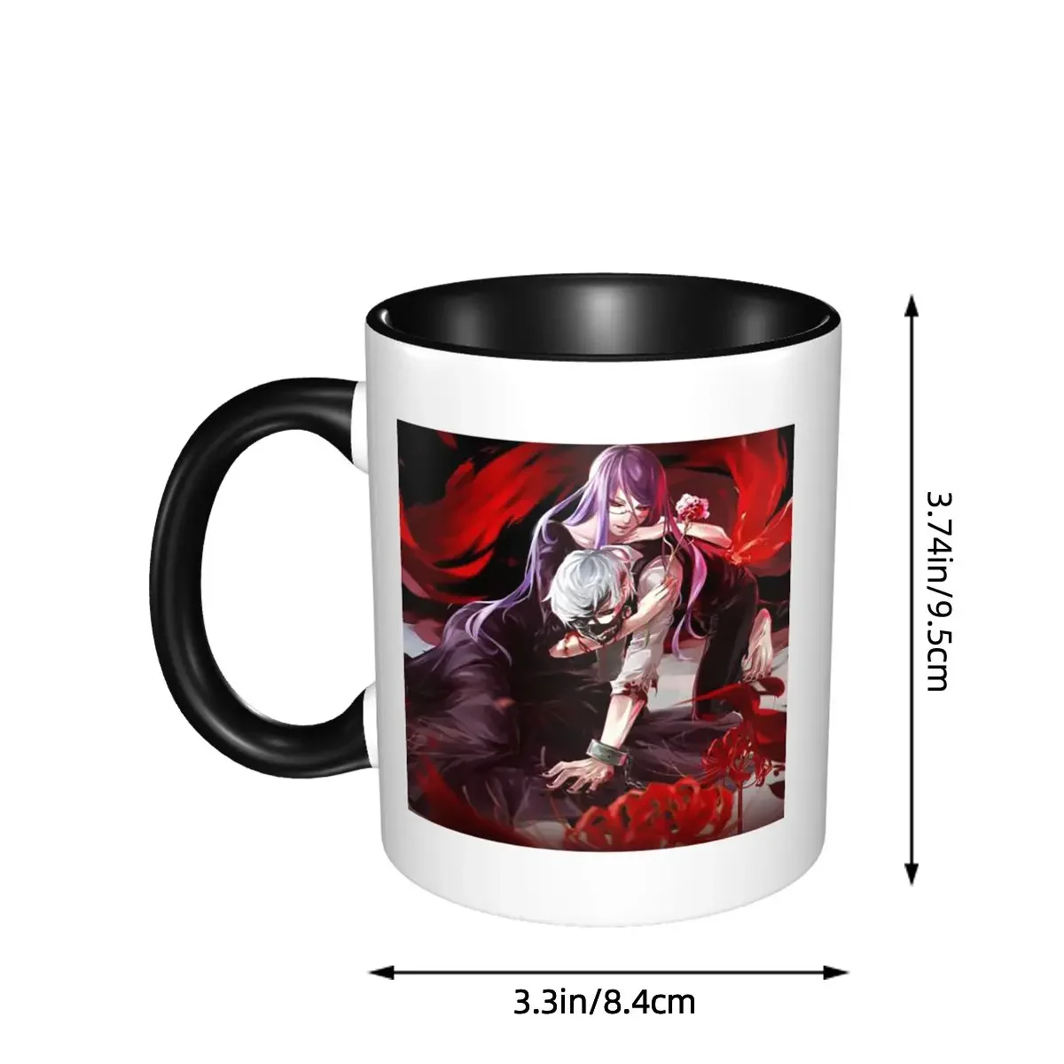 Tokyo Ghoul Anime Manga Mug Funny Ceramic Coffee Cups Tea Mugs Milk Cup Drinkware Gifts for Friends