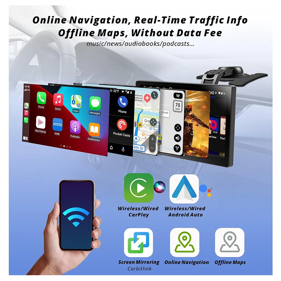 ATOTO P9 9 Android Car Stereo with CarPlay & Android Auto
