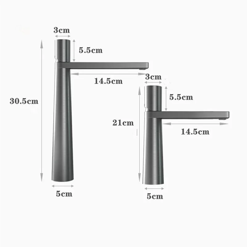 Grifo mezclador de baño de montaje en cubierta, grifo de tocador de un solo soporte, grifo de un solo orificio, nuevo diseño, grifos de fregadero de