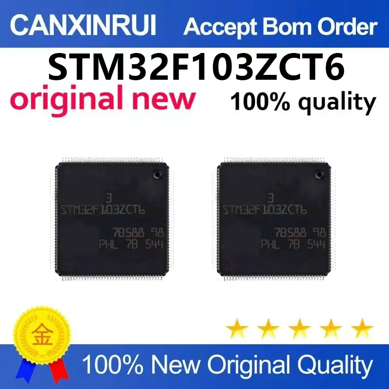 (5pcs-100pcs)Brand new original STM32F103ZCT6 ARM 32-bit microcontroller MCU chip LQFP144