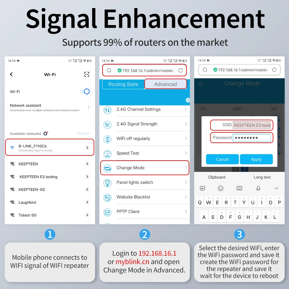 Imagem -06 - Impulsionador de Sinal sem Fio para Exterior Extensor de Wi-fi Repetidor com Bateria Solar Embutida 300mbps 2.4g Roteador