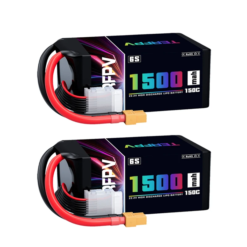 6S 1500mAh 150C 2pcs