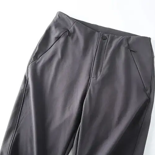 방수 기능이 있는 남성용 캐주얼 바지, 조절 가능한 허리끈, 모든 날씨에 적합한 야외용 부드러운 카고 바지