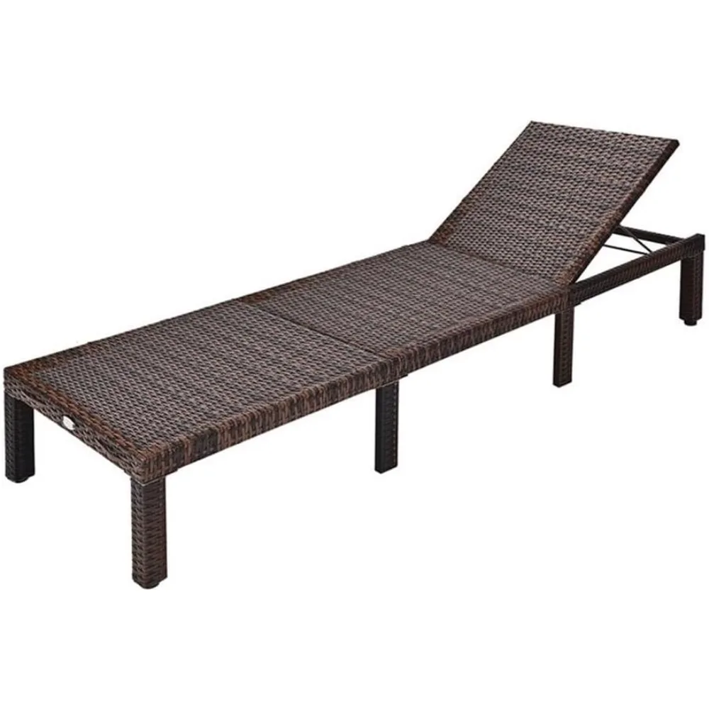 

rattan & steel outdoor lounge chair with removable cushion in red