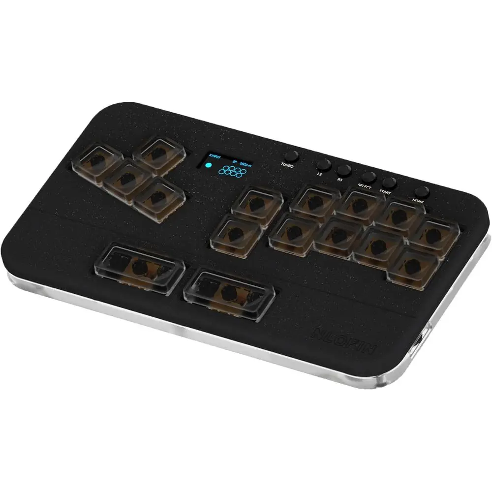 

LeverlController Arcade Stick Mini Keypad,16Key All-Button Arcade Controller Gamingpad (Black)