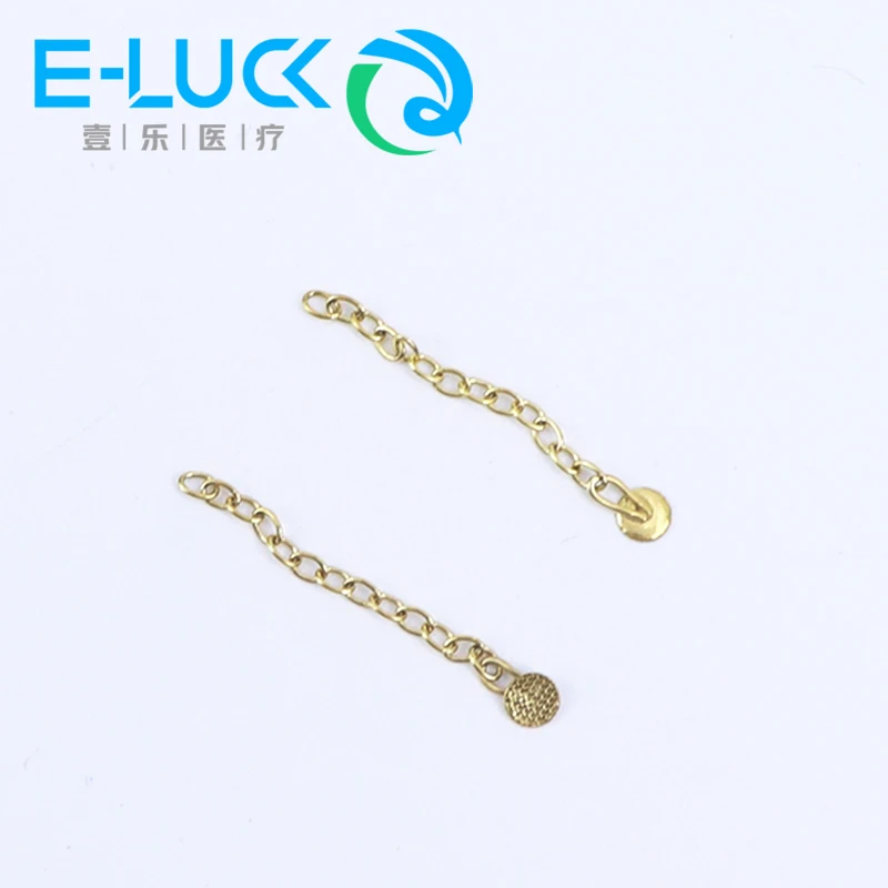2pcs/bag Dental Traction Chain Orthodontic  Round Mesh Base Lingual Buttons Orthodontic Acessorios Materials