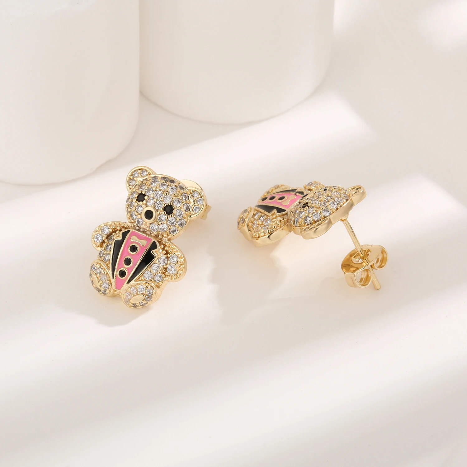 Earings Piercing Fashion Animal Women Copper Guangdong Push Back Stud Earrings Women's Earring Recommend