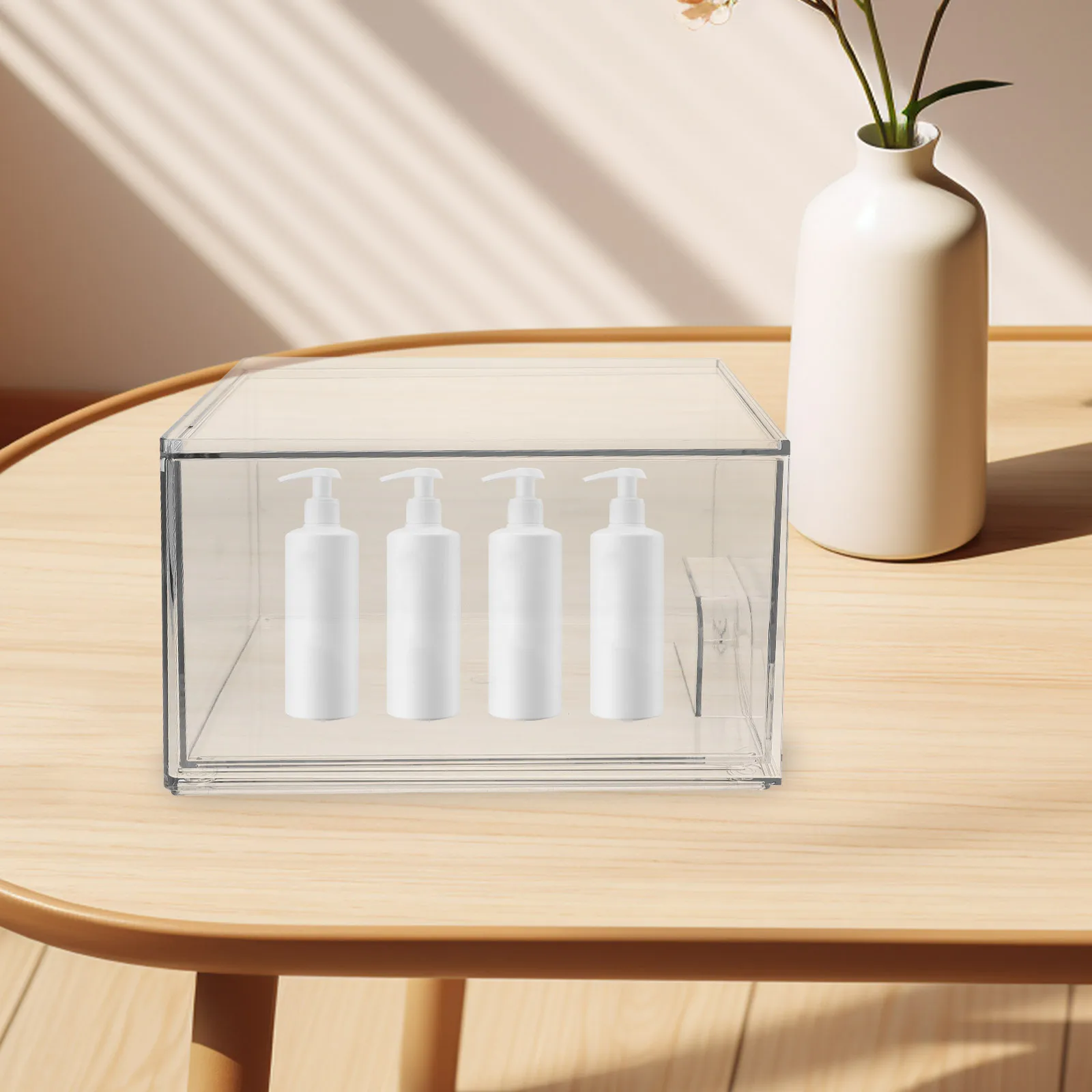 

Transparent Drawer Storage Box Desk ganizer Stackable Drawers Plastic Pet Type Lightweight Reusable Multi Function