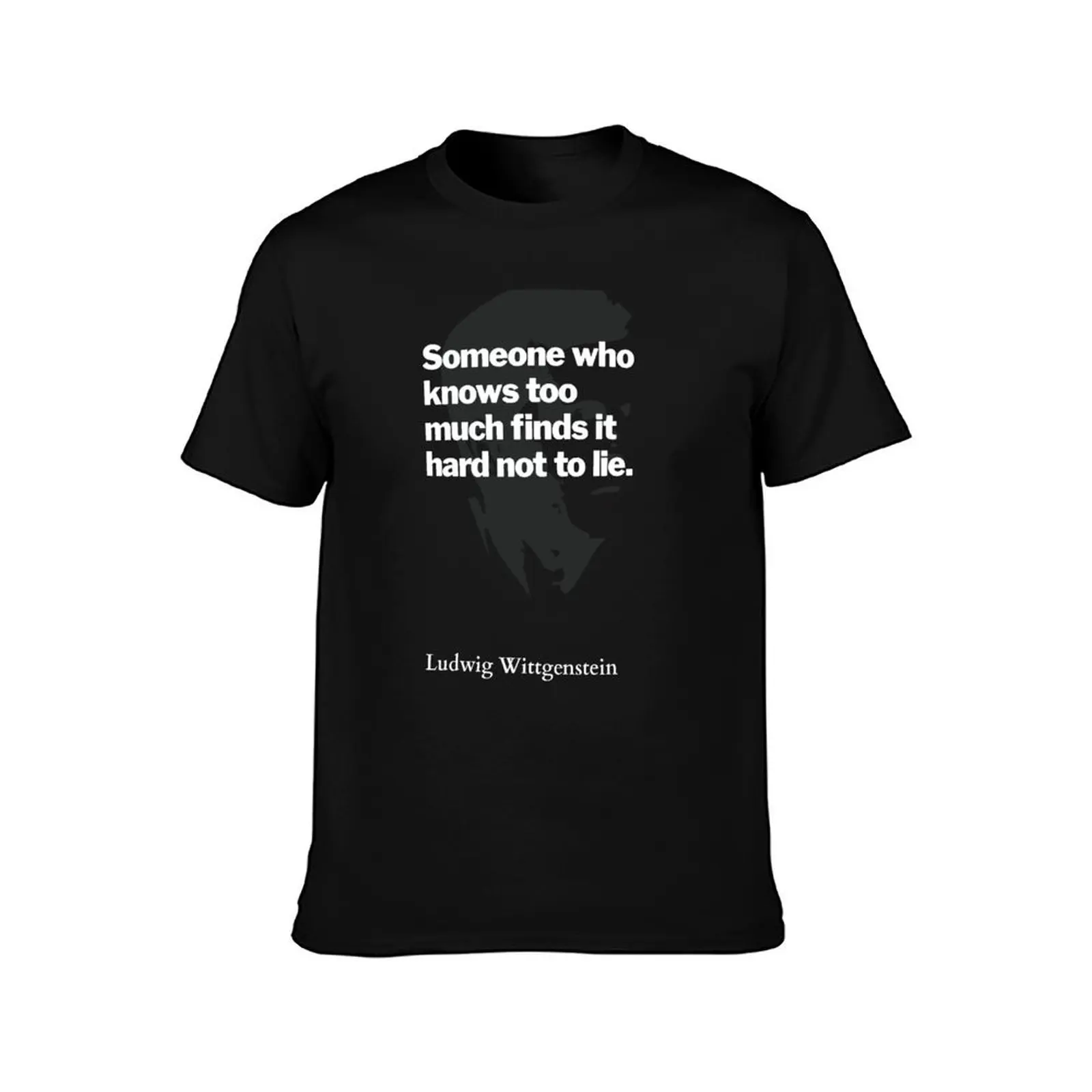 Ludwig Wittgenstein T-Shirt, Summer Casual Cotton Tee, Oversized Streetwear Tops, Vintage Graphic Print, Loose Fit Short Sleeve