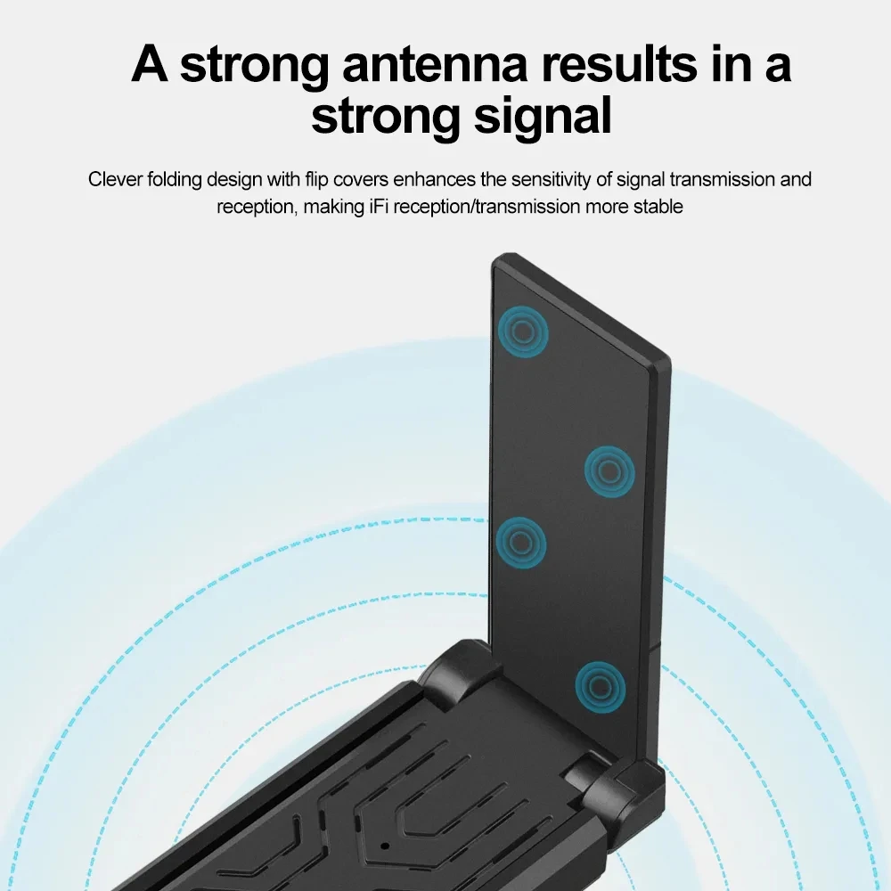 AX5400 WiFi 6E USB 3.0 محول واي فاي استقبال دونغل لأجهزة الكمبيوتر المحمول ويندوز 10 11 سائق مجاني