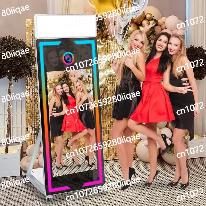

Suitable for Wedding Party Event Touch Screen Photo Booth Portable 40-65 Inch Mirror Magic Photo Booth Machine