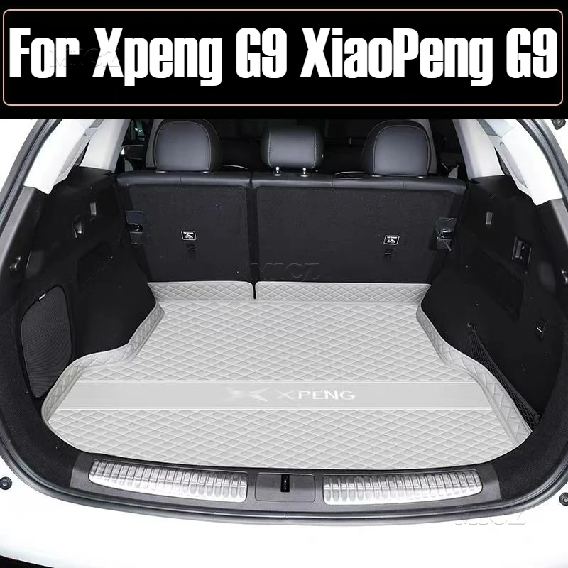 

Для Xpeng G9 XiaoPeng G9 2023 2024 2025 коврики в багажник водонепроницаемые авто багажник автомобильные защитные накладки на заказ аксессуары для интерьера автомобиля