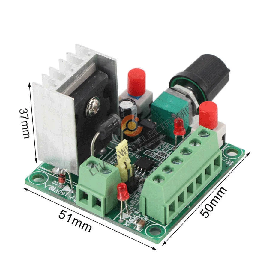 ฟรี Freight Stepper Motor Speed Controller โมดูล PWM Pulse สัญญาณปรับความถี่ความเร็ว82Hz ~ 127KHz