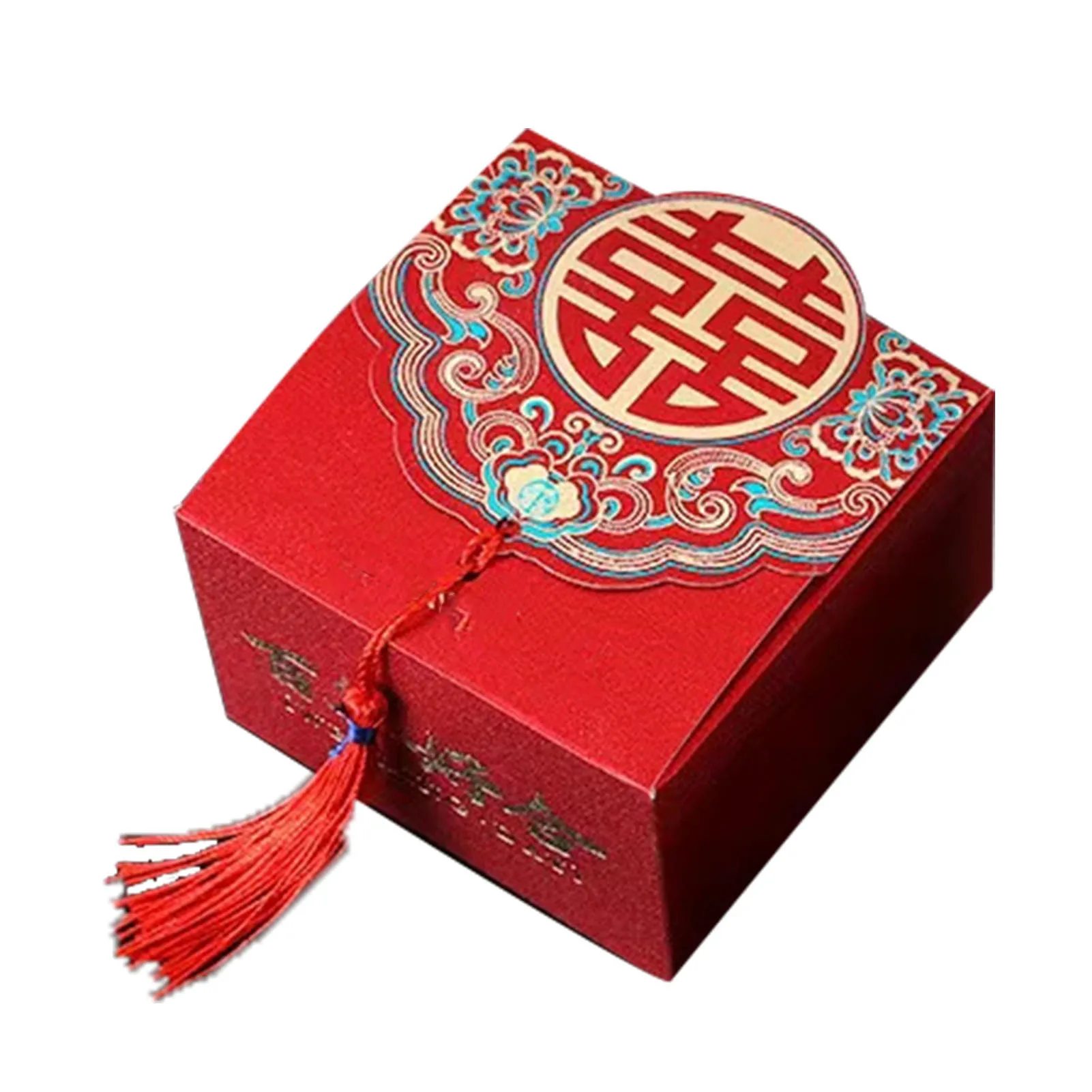 Chinese Xi Candy Box Robuust, fijn vakmanschap Traditioneel ontwerp Snoepgeschenkdozen Veelzijdig draagbaar ontwerp voor bruiloften
