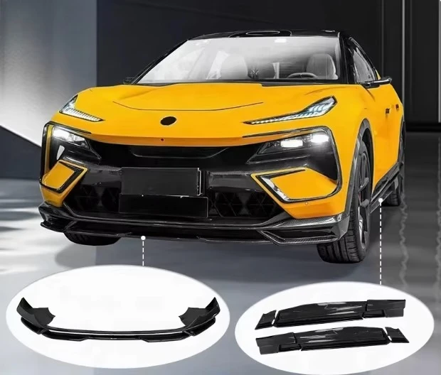 YICKU High Quality Body Kit for Lotus Eletre Upgrade PK Body Kit Front Lip Side Skirts Spoiler Rear Diffuser Dry Carbon Fiber