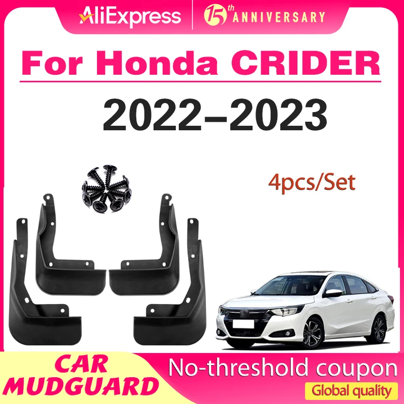 

For 22-23 Honda CRIDER models Mudguards Fender Mudflaps Front Rear Flares Splash Guards Cover Car Accessorie