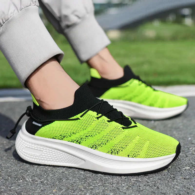 

Sneakers Men's Outdoor Breathable Mesh Sports Upper Shock Absorption Casual Tennis Non-Slip Men Running Shoes