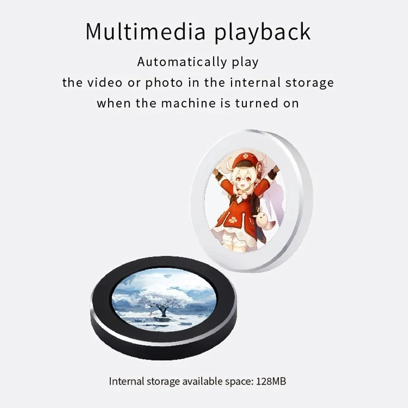 2.1 2.8 인치 IPS 보조 화면 480x480 USB 수냉식 원형 LCD CPU GPU RAM HDD 모니터링 AIDA64 미니 PC 게이머 디스플레이 없음 썸네일 3