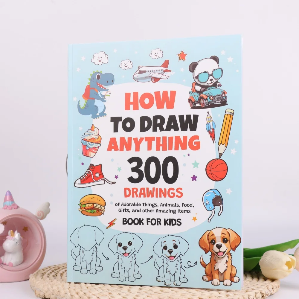 كيفية رسم كل شيء: 300 رسومات من الأشياء اللطيفة والحيوانات والطعام والهدايا وغيرها من الأشياء المذهلة للأطفال #2