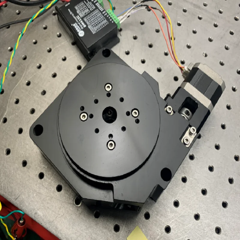 CNC Indexing Plate 42 Stepper Motor Turntable High-precision R-axis Worm Gear 100mm Tabletop Rotation