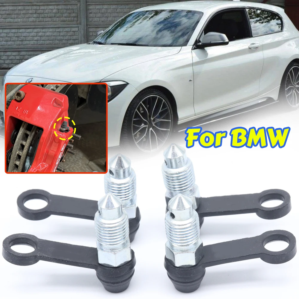 

Front Left Right Caliper Bleed Nipples Screws Repair Kit for BMW 1 F20 F21 2011-2019 Rubber Dust Caps Brackets Parts Accessories