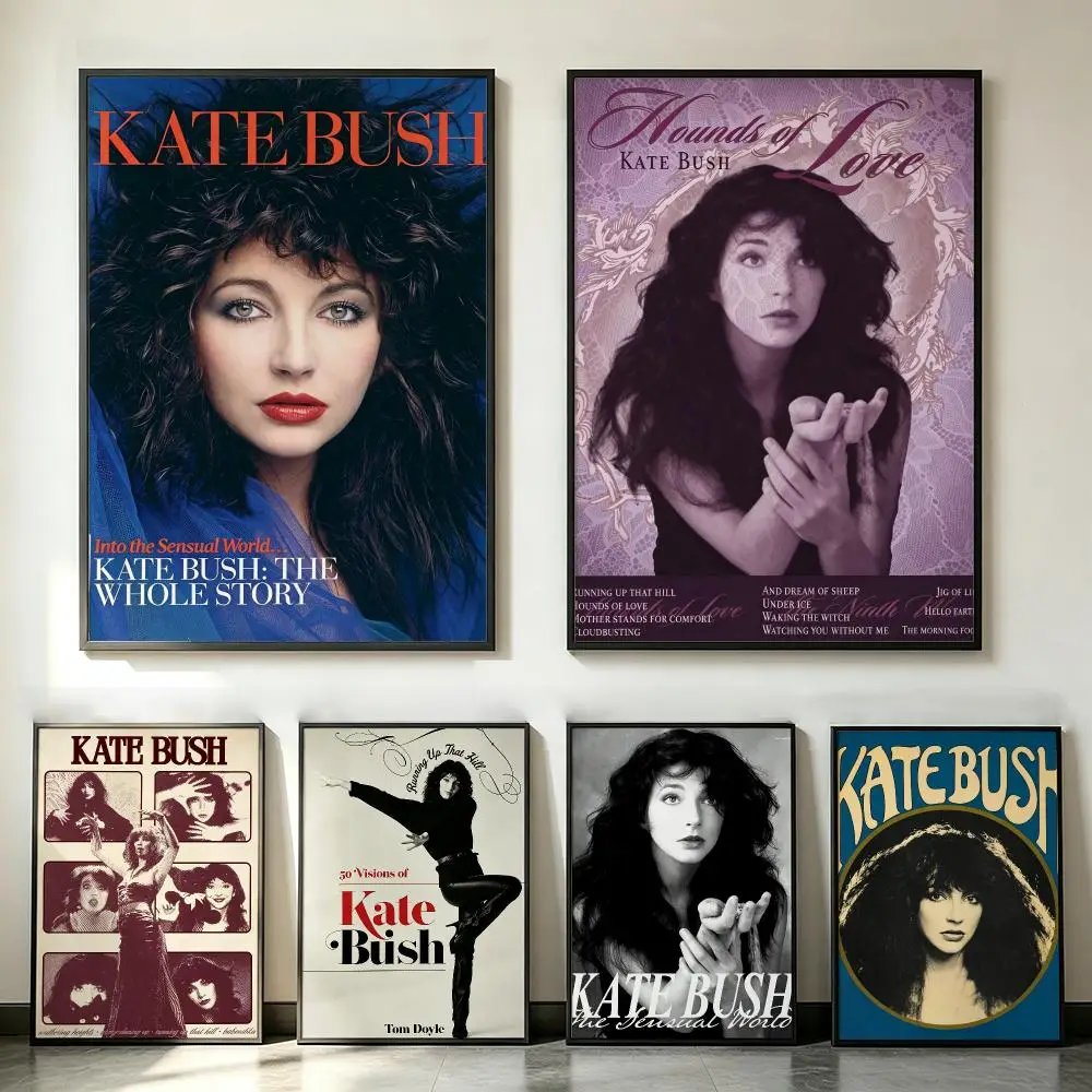 music Kate Bush Poster Poster HD Trendy SelfAdhesive Wall Art Print For Living Room Bedroom Dorm Office Home Gift
