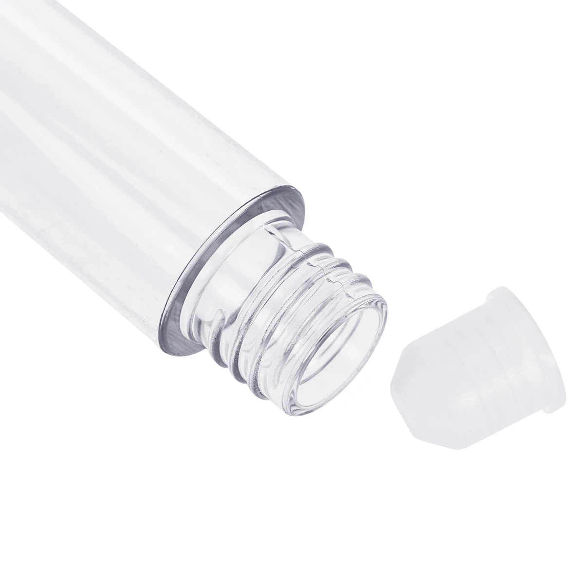 

2pcs Eyelash Bottle Mascara Empty Tubes Black Lid Transparent Body Travel Size DIY Empty Eyelashes Bottle Container