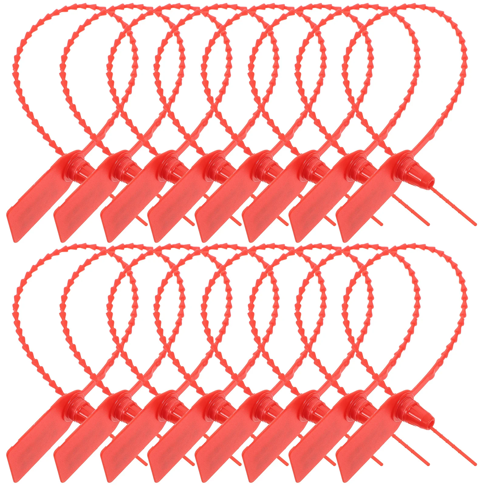 Red Zip up Seal Cable Tie Labels Fixing Ring Ties with Pp Self-locking