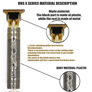 T9 Gunting Rambut Perbaikan Jenggot Cukur Pemangkas Rambut Tubuh Gunting Mesin Listrik Mesin Potong Rambut Pria Alat Cukur Tukang Cukur 0mm 12 tepi penjualan terbaik pro - №