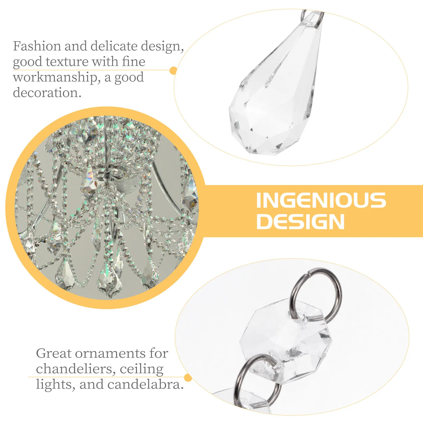 

20 шт., хрустальный кулон, декоративные подвесные бусины для Diy, люстра, занавеска, аксессуар, домашний декор, ювелирное украшение для рукоделия