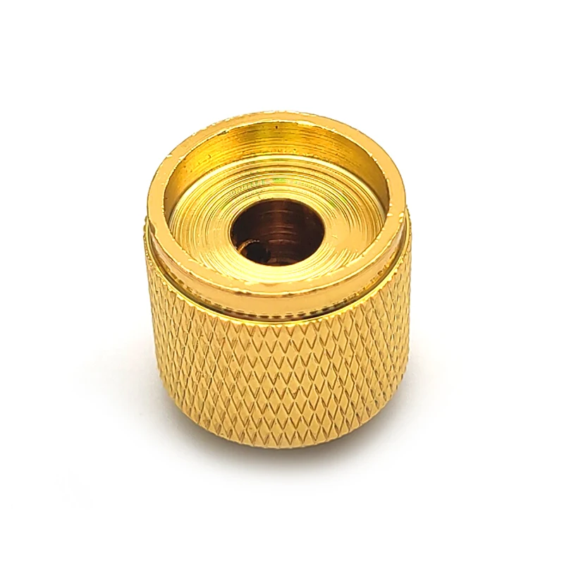 10Pcs Screws Locked Metal Dome Tone Tuning Knob Hexagon Screws Lock Volume Control Buttons for Electric Guitar Bass Gold