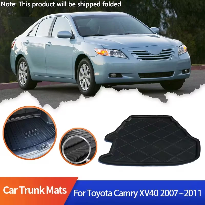 

Car Trunk Mats for Toyota Camry Daihatsu Altis XV40 2007 2008 2009 2010 2011 Accessories Anti-slip Waterproof Protector Cushion