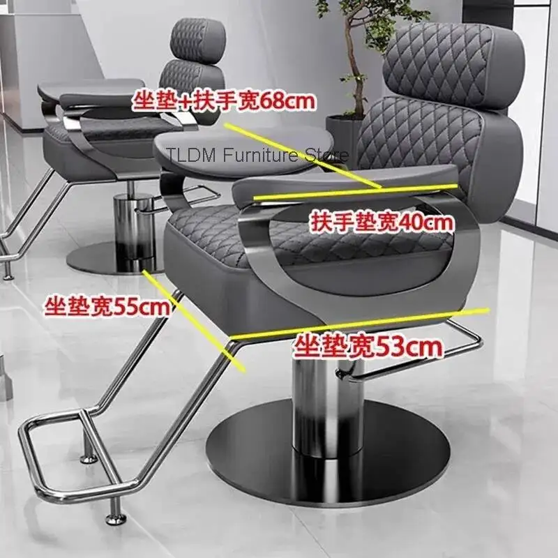 Unique Modern Premium Aesthetic Barber Chairs Space Saving Design Salon Chairs Creative Silla De Corte De Pelo Salon Furniture