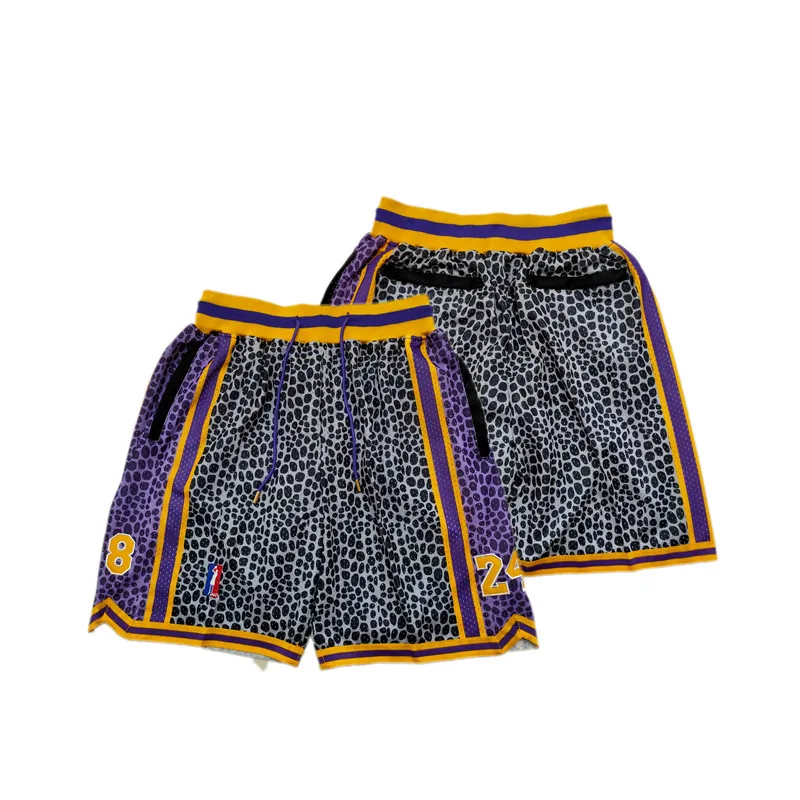 Men 8 24 Legend Basketball Shorts Embroidered with Pockets Suitable for outdoor sports