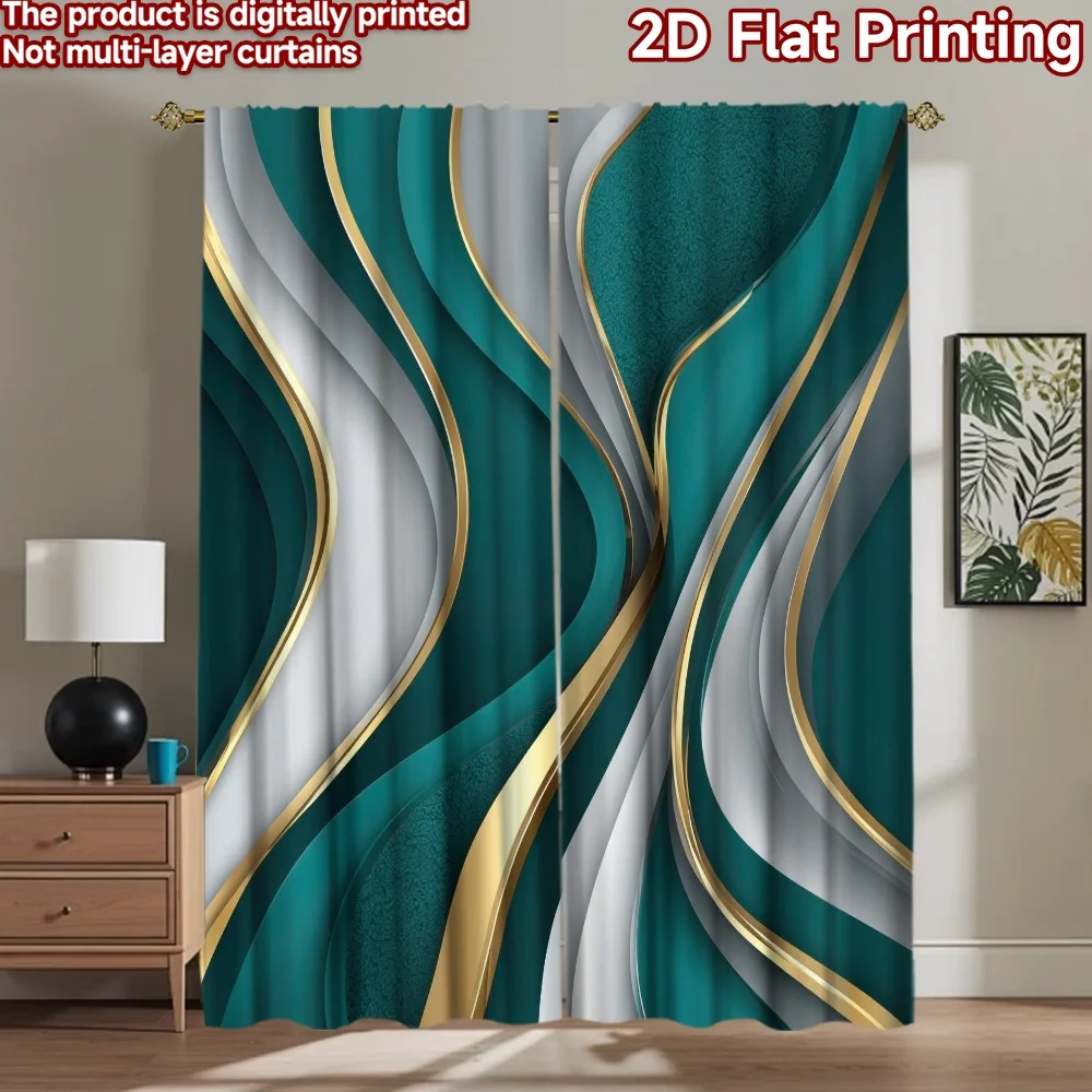 

1pc 2D flat Photography Backdrop Popular Party Backdrop Gold Wave 100% Polyester Festive Backdrops for Holiday portraits and