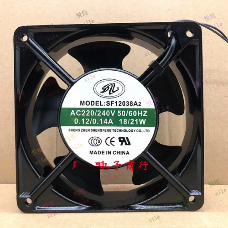 

L L ДЛЯ SHENG FENG SF12038A2 220 В-240 В 0,12/0,14 А 18/21 Вт 12 см охлаждающий вентилятор