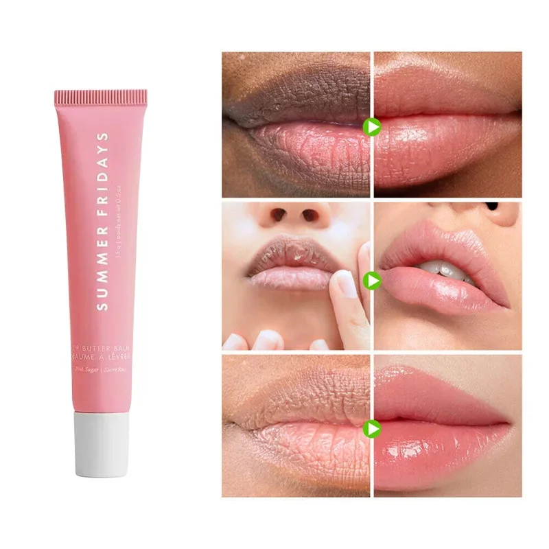 Zomerlip Hydraterende Lippenbalsem Verzorging 15Ml Lippenbalsem Gladmakende Liplijnen Blijvende Voeding Voor Vrouwen Dagelijkse Verzorging Make-Up Lipverzorging